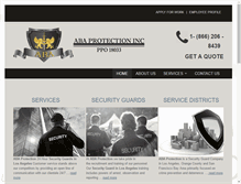 Tablet Screenshot of abaprotection.com